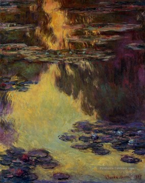 Fleurs impressionnistes œuvres - Nymphéas XIV Claude Monet Fleurs impressionnistes